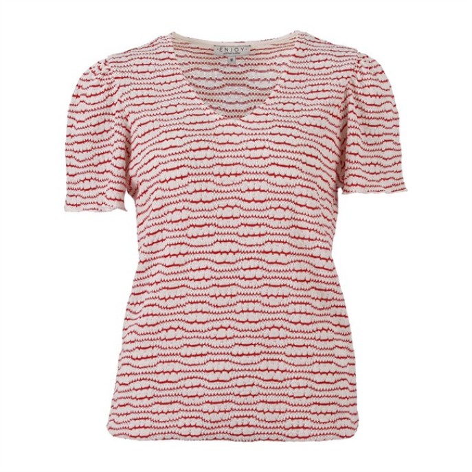 Enjoy blouson streep Rood Enjoy blouson streep Rood